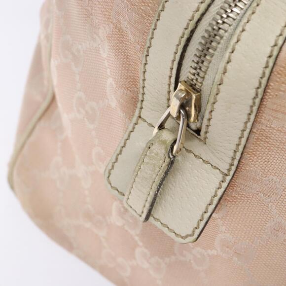 GUCCI GG Canvas Abbey Hand Bag Pink Gold - Picture 16 of 16